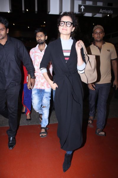 Kangana Ranaut returns from US trip, after shooting for Simran