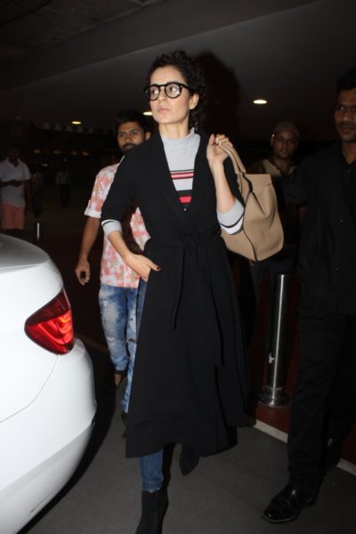 Kangana Ranaut returns from US trip, after shooting for Simran