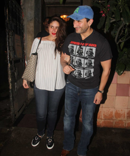 Kareena Kapoor Khan, Saif Ali Khan snapped after dinner at Pali Bhavan