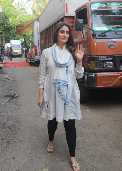 Kareena Kapoor Khan snapped post an advertisement shoot in Mehboob studios