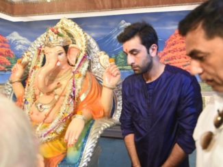 Ranbir Kapoor attends Ganpati pooja at RK Studio