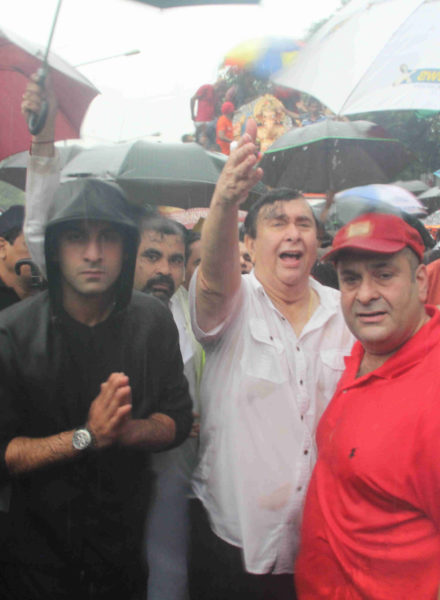 Ranbir, Randhir and Rajiv Kapoor