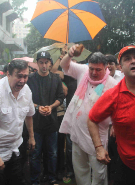 Randhir, Ranbir, Rishi and Rajiv Kapoor