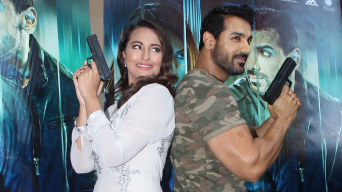Sonakshi Sinha, John Abraham at the trailer launch of Force 2