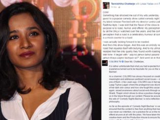 Tannishtha Chatterjee, her open letter and the apology from Colors channel