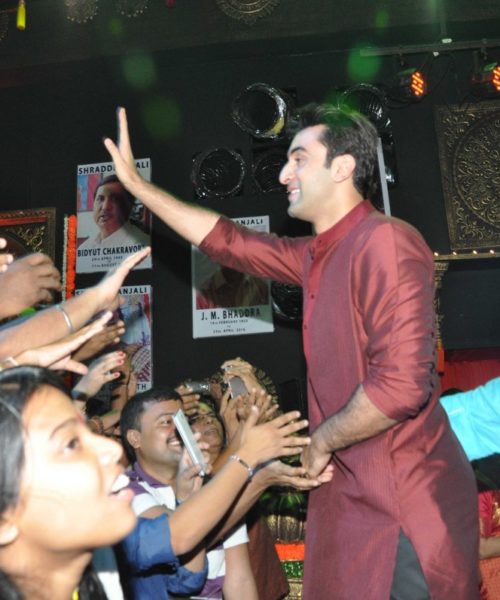 Ranbir Kapoor at durga puja celebrations