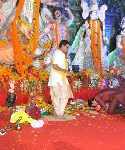 Ranbir Kapoor at durga puja celebrations