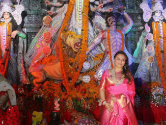 Rani Mukerji at Durga Puja celebrations