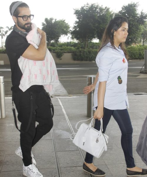 Shahid Kapoor, Mira Rajput with daughter Misha