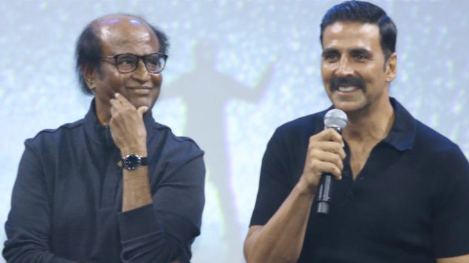 Rajinikanth, Akshay Kumar at 2.0 promotional launch