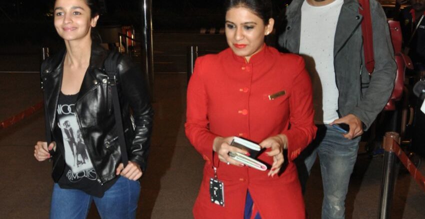 Alia Bhatt, Sidharth Malhotra at the airport