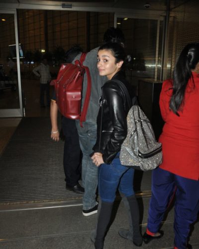 Alia Bhatt, Sidharth Malhotra at the airport