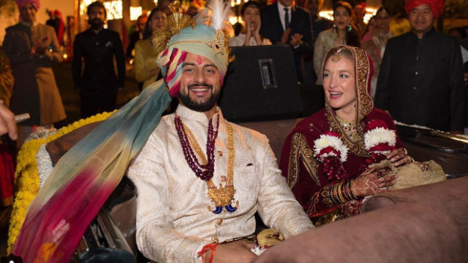 Arunoday Singh with wife Lee