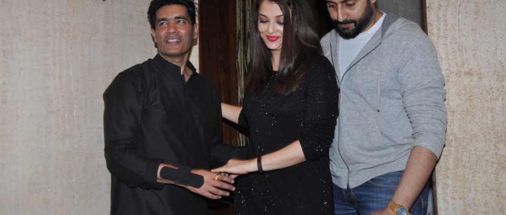 Manish Malhotra, Aishwarya, Abhishek Bachchan