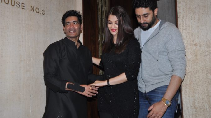 Manish Malhotra, Aishwarya, Abhishek Bachchan