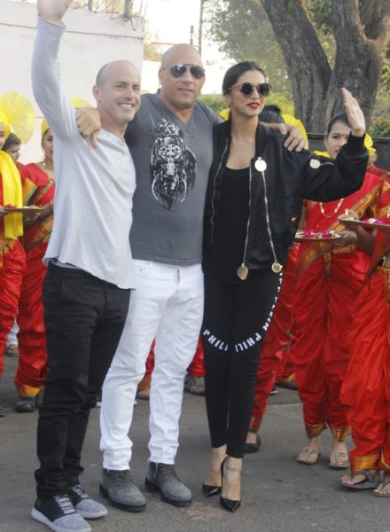 DJ Caruso, Vin Diesel, Deepika Padukone