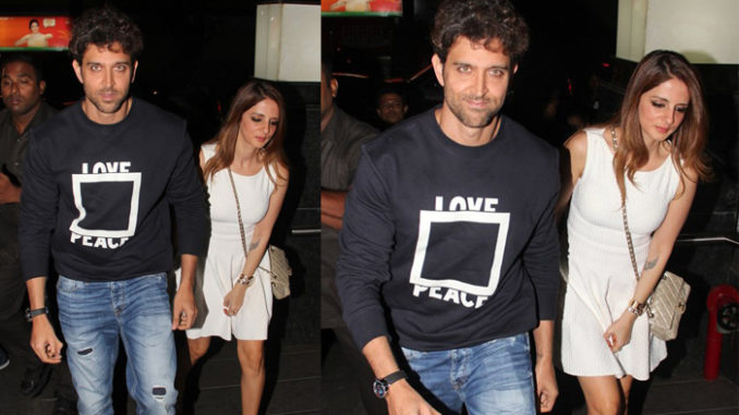 Hrithik Roshan arrives with ex-wife Sussanne Khan