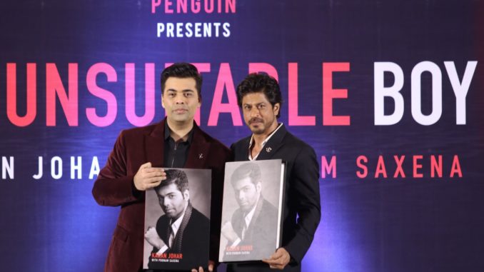 Karan Johar, Shah Rukh Khan at the launch of An Unsuitable Boy