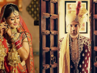 Rukmini Sahay, Neil Nitin Mukesh on their wedding day. Image Courtesy: The Wedding Story