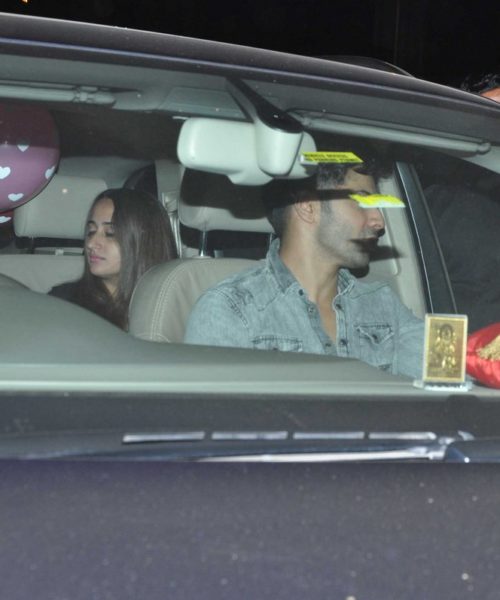 Varun Dhawan with girlfriend Natasha Dalal