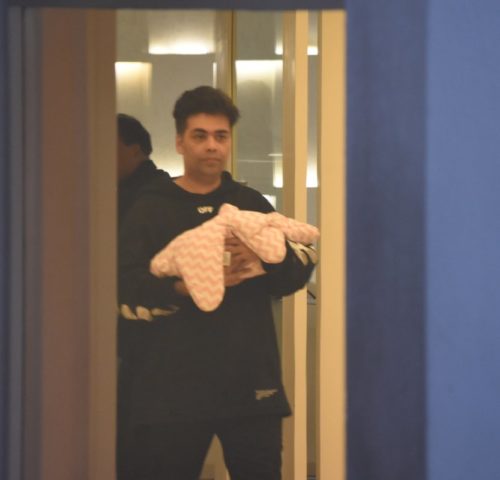 Karan Johar brings home his twins from the hospital