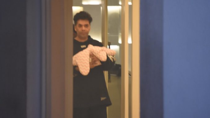 Karan Johar brings home his twins from the hospital
