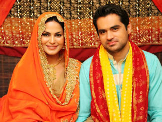 Veena Malik, Asad Bashir Khan. Image Courtesy: Twitter