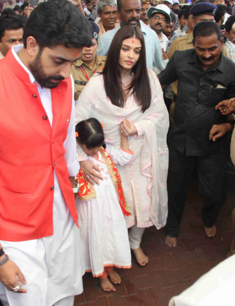 Abhishek, Aishwarya and Aaradhya Bachchan