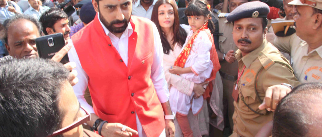 Abhishek, Aishwarya and Aaradhya Bachchan