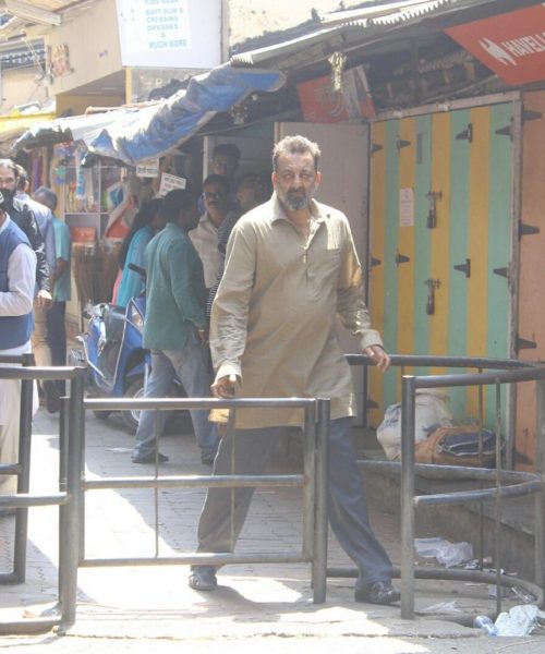 Sanjay Dutt shooting his last day on the sets of Bhoomi