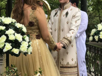 Sofia Hayat, Vlad Stanescu at their Egyptian-themed wedding