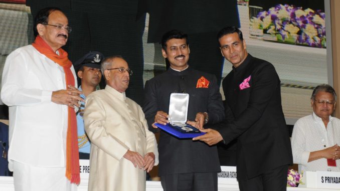 Akshay Kumar receives National Film Award for Best Actor for Rustom