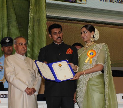 Sonam Kapoor receives National Film Award – Special Jury Award Special Mention for Neerja