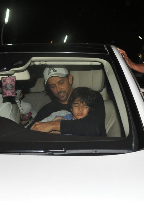 Hrithik Roshan with his son