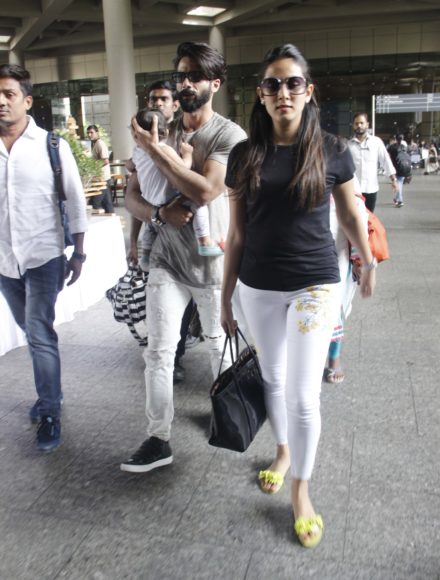 Shahid Kapoor, Mira Rajput, Misha Kapoor