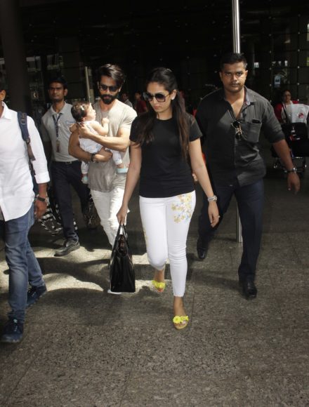 Shahid Kapoor, Mira Rajput, Misha Kapoor