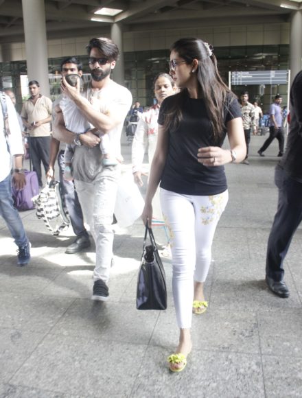 Shahid Kapoor, Mira Rajput, Misha Kapoor