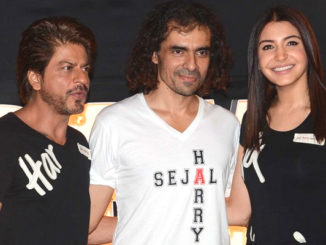 Shah Rukh Khan, Imtiaz Ali, Anushka Sharma during promotions