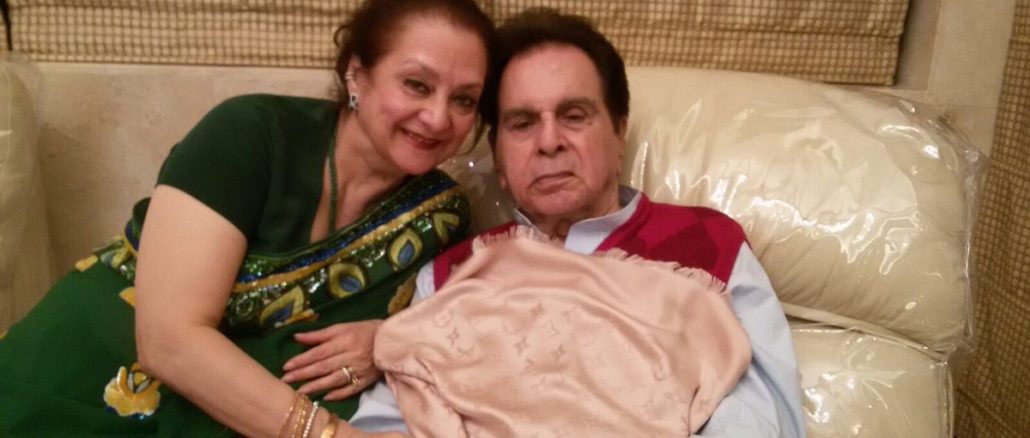 Dilip Kumar with wife Saira Banu