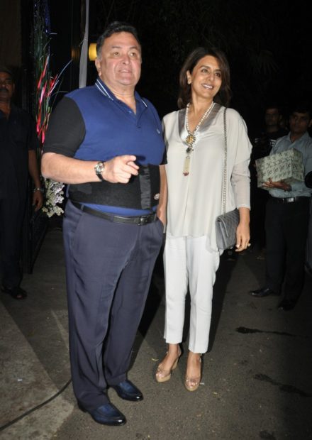 Rishi Kapoor with wife Neetu Singh