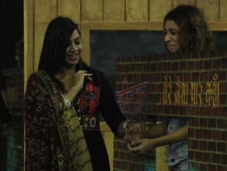 Arshi and Benafsha performing the friendship task