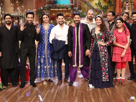 Golmaal Again team on the sets of The Drama Company