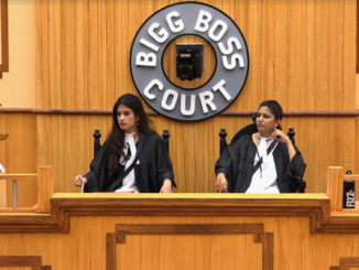 Bandagi and Sapna as judges in the Bigg Boss court