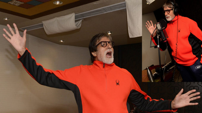 Amitabh Bachchan records a song for 102 Not Out