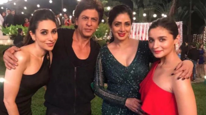 Karisma Kapoor, Alia Bhatt, Sridevi and Shah Rukh Khan